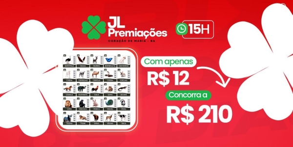 Fazendinha 15:00 Horas R$12 para R$210