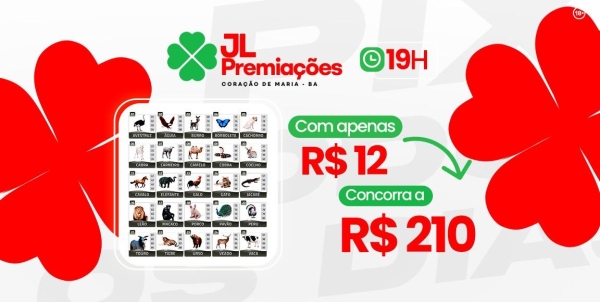 Fazendinha 19:00 Horas R$12 para R$210