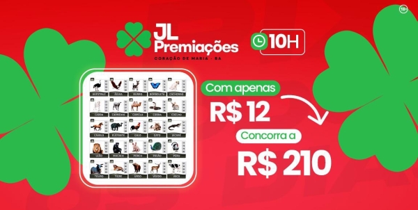 Fazendinha 10:00 Horas R$12 para R$210