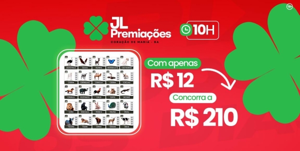 Fazendinha 10:00 Horas R$12 para R$210